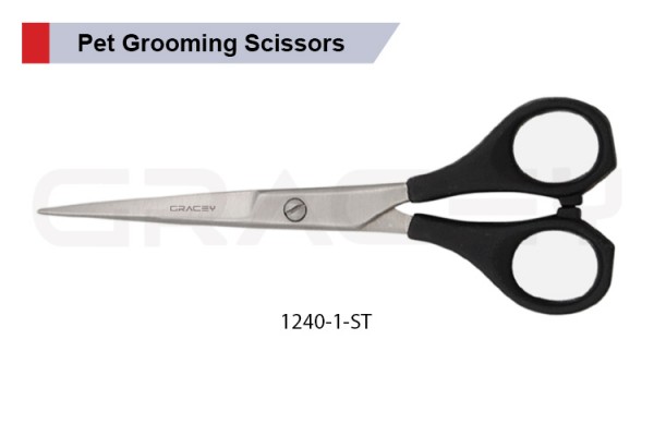 Plastic Handle Pet Scissors