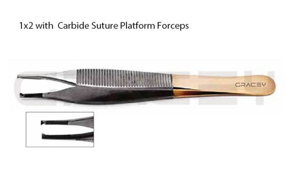 Adson Forceps 1x2 with TC Suture 