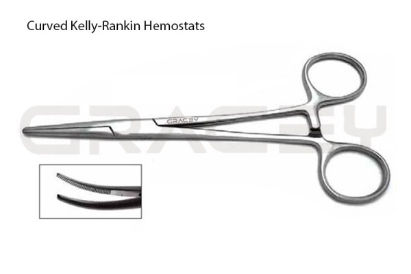 Vet Kelly Rankin Forceps Curved