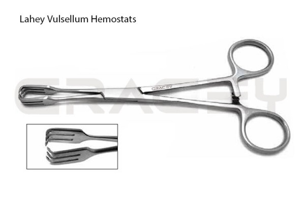 Hemostats Lahey Vulsellum Forceps